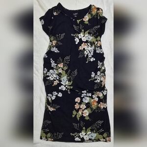 Blue floral Isabel maternity dress plus size xxl
